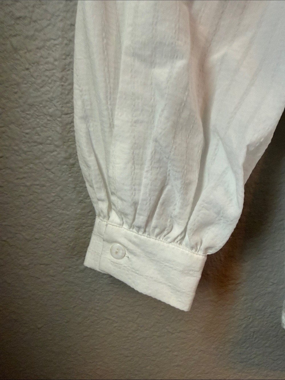 KUOSE White Lace Button-Up Blouse - Picture 6 of 8